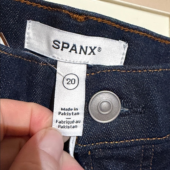 SPANX Dark Blue Flare Women's Jeans - Picture 3 of 6